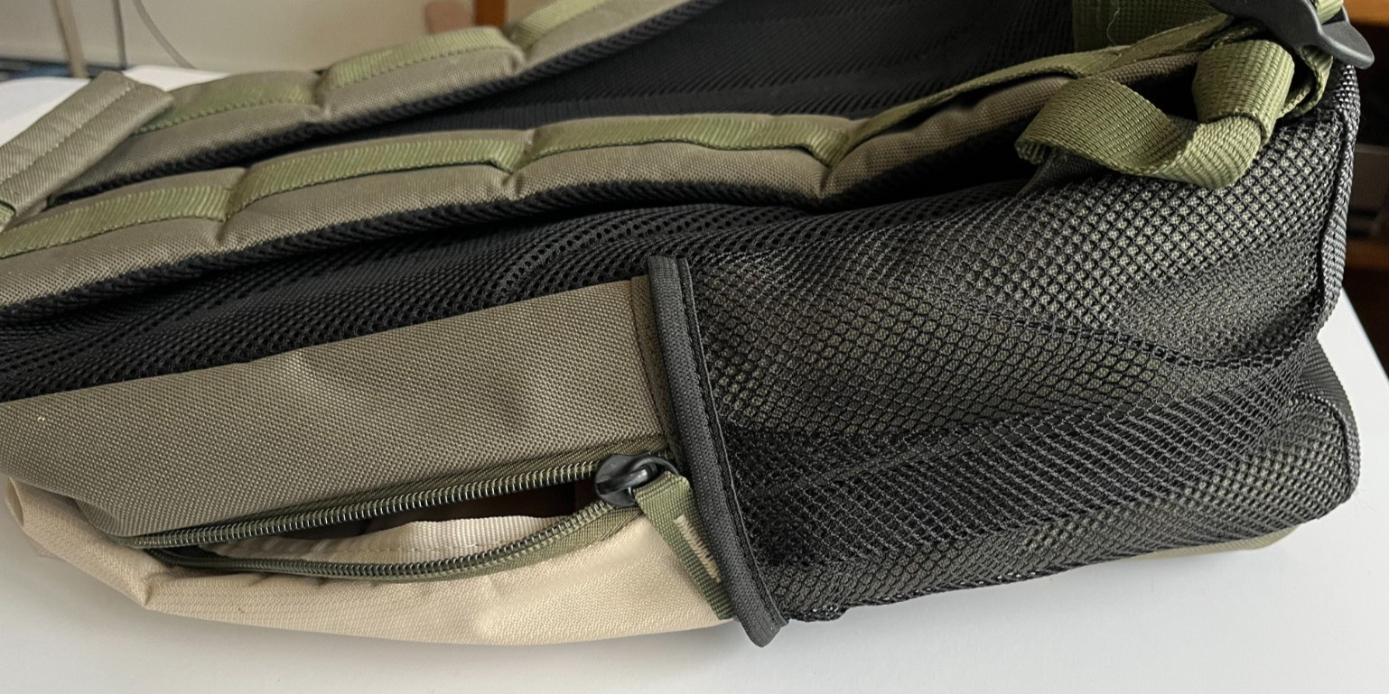 Targus Multipurpose Padded Backpack 16″ x 12″, Khaki Green & Beige