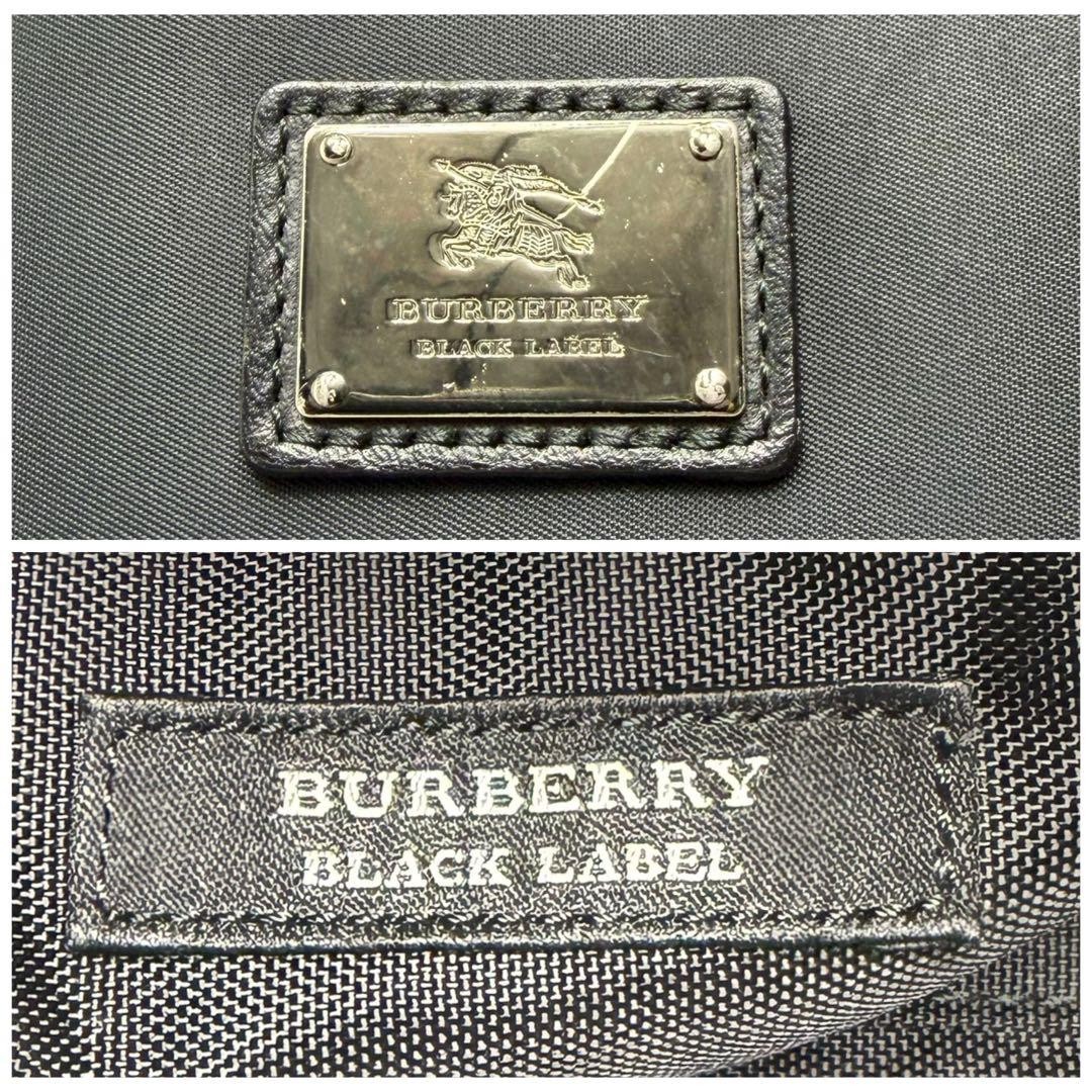 Authentic Burberry Black Label Briefcase Business Bag Nova Check 42cm Black