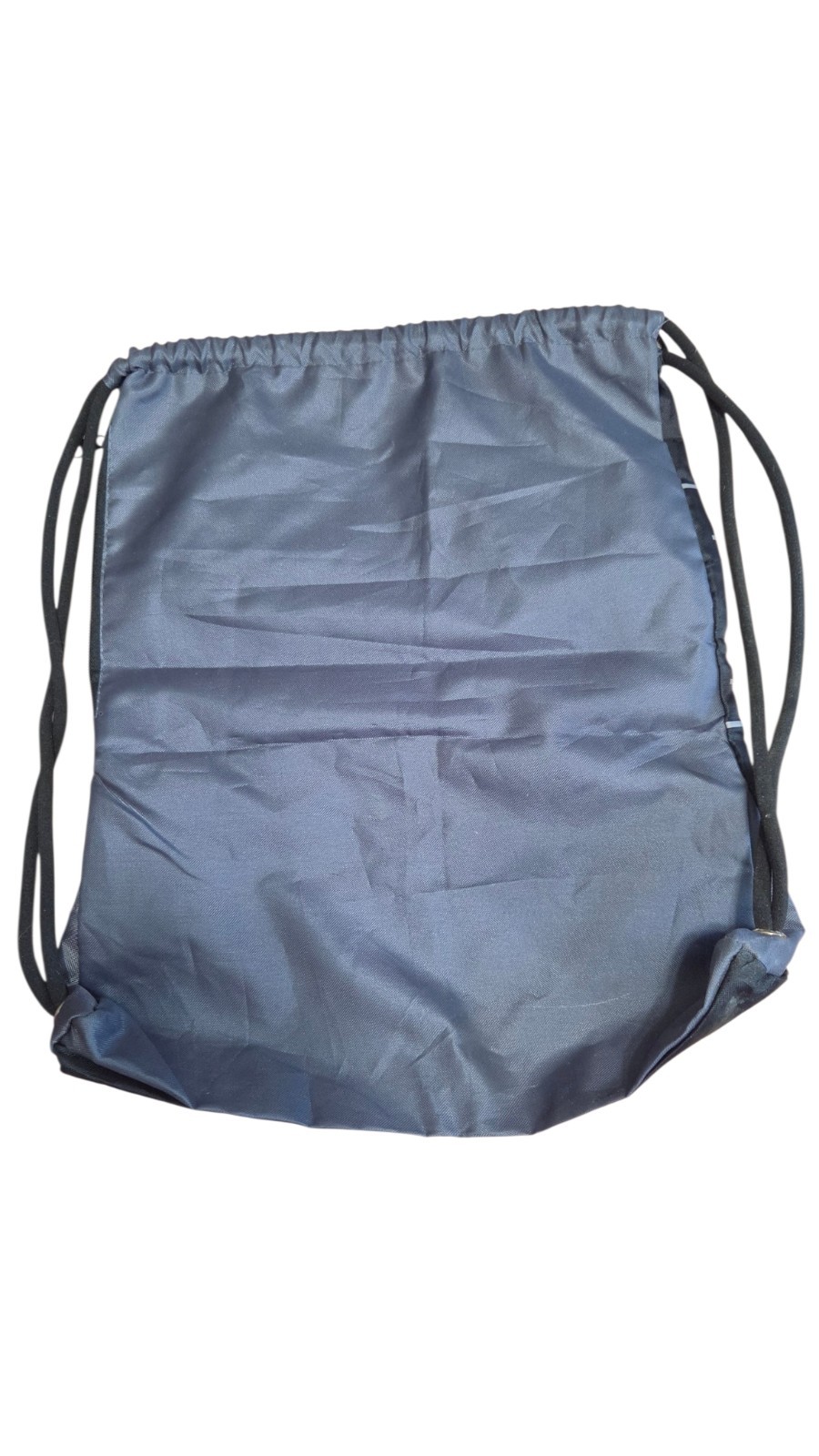 Vintage Buckle Black Backpack Drawstring Zipper Side Pocket