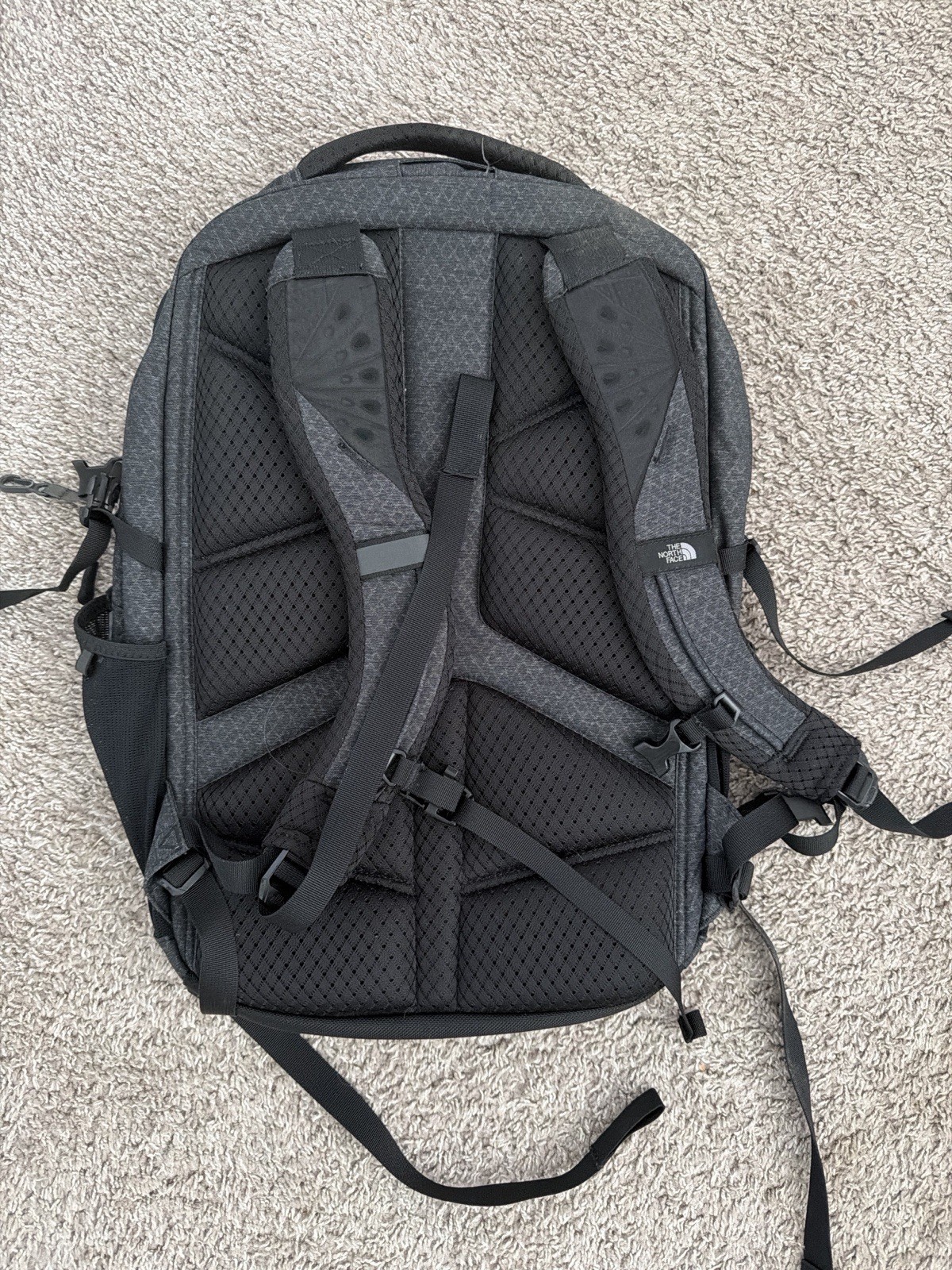 The North Face Recon Backpack Black Heather FlexVent Laptop Travel Bag