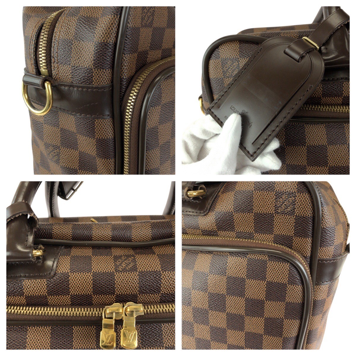 LOUIS VUITTON Damier Ebene Icare 2way N23252 Business bag Brown PVC/leather LV