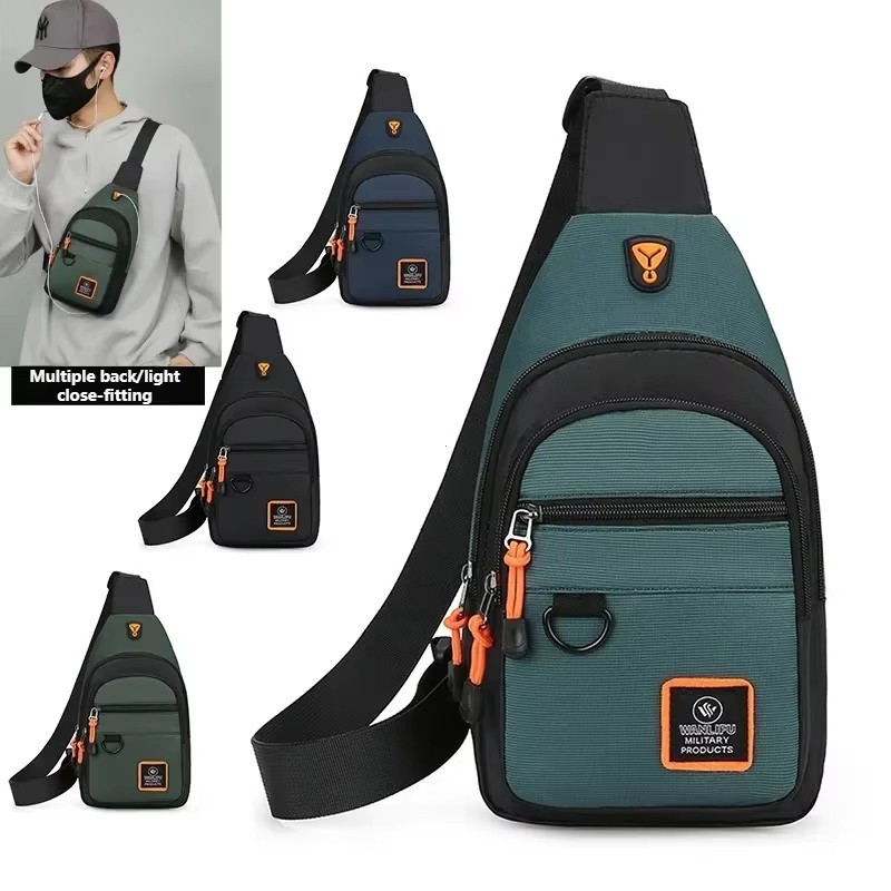 Bandolera De Viaje Para Hombre Bolsa De Pecho Oficina Casual Mochila Impermeable
