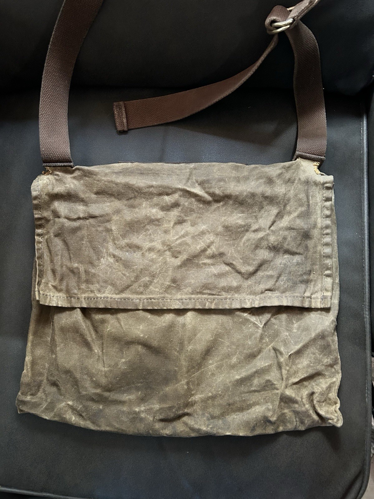 Vintage Filson Tin Cloth Field Bag Un Stamped