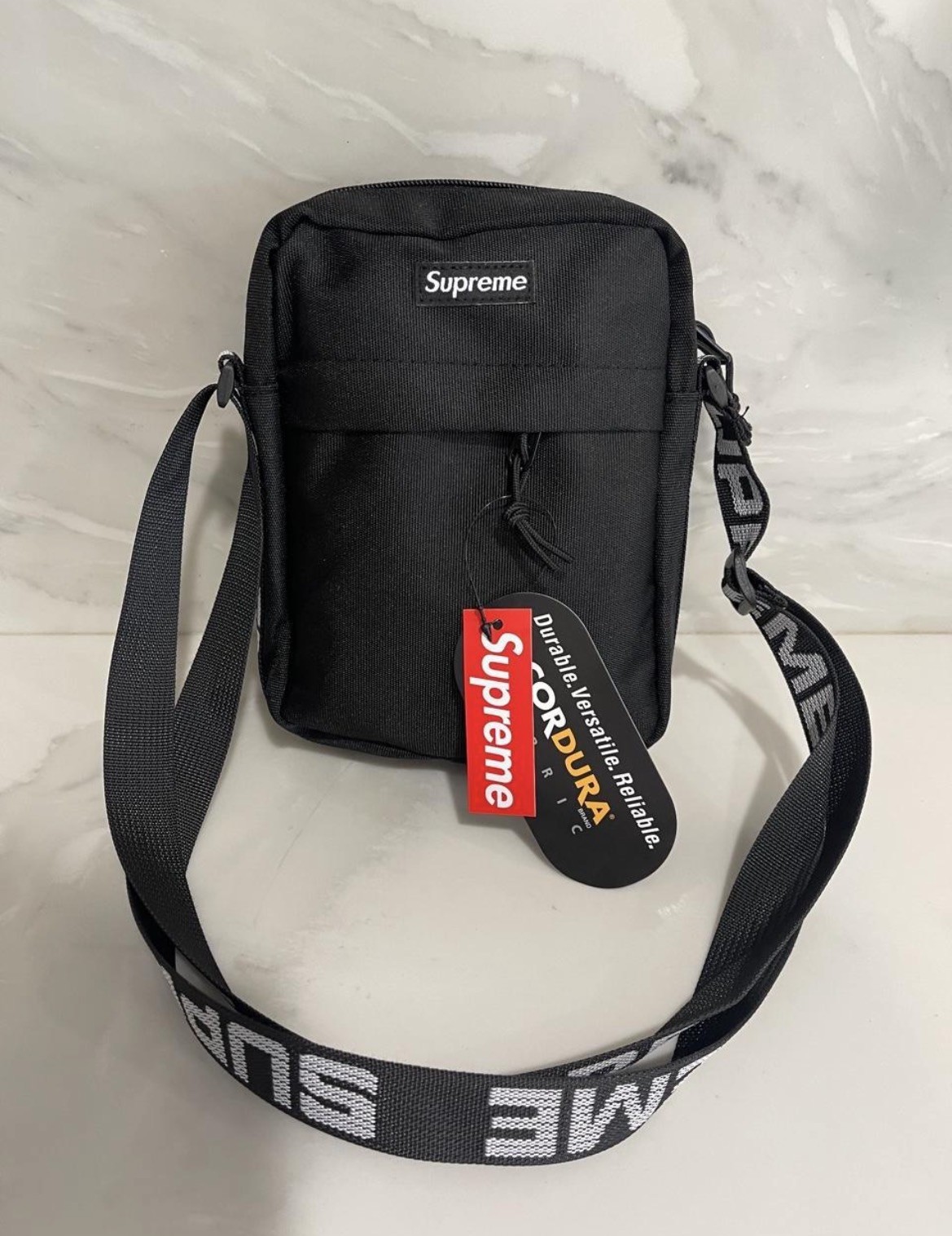 NEW Supreme SS18 Shoulder Bag Black – Fast Shipping, Great Price!
