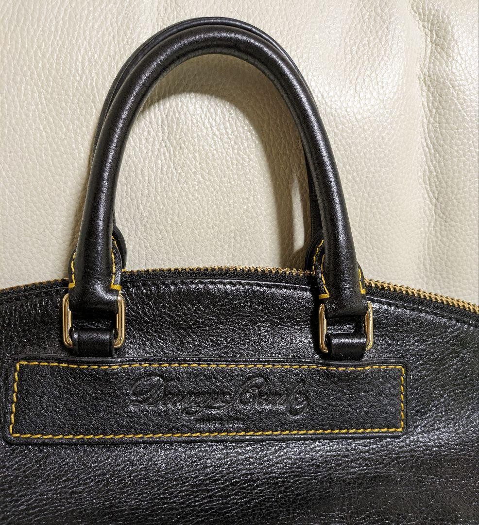 Dooney & Bourke Black Leather 2-Way Tote Shoulder Bag 17x12x6 Inches