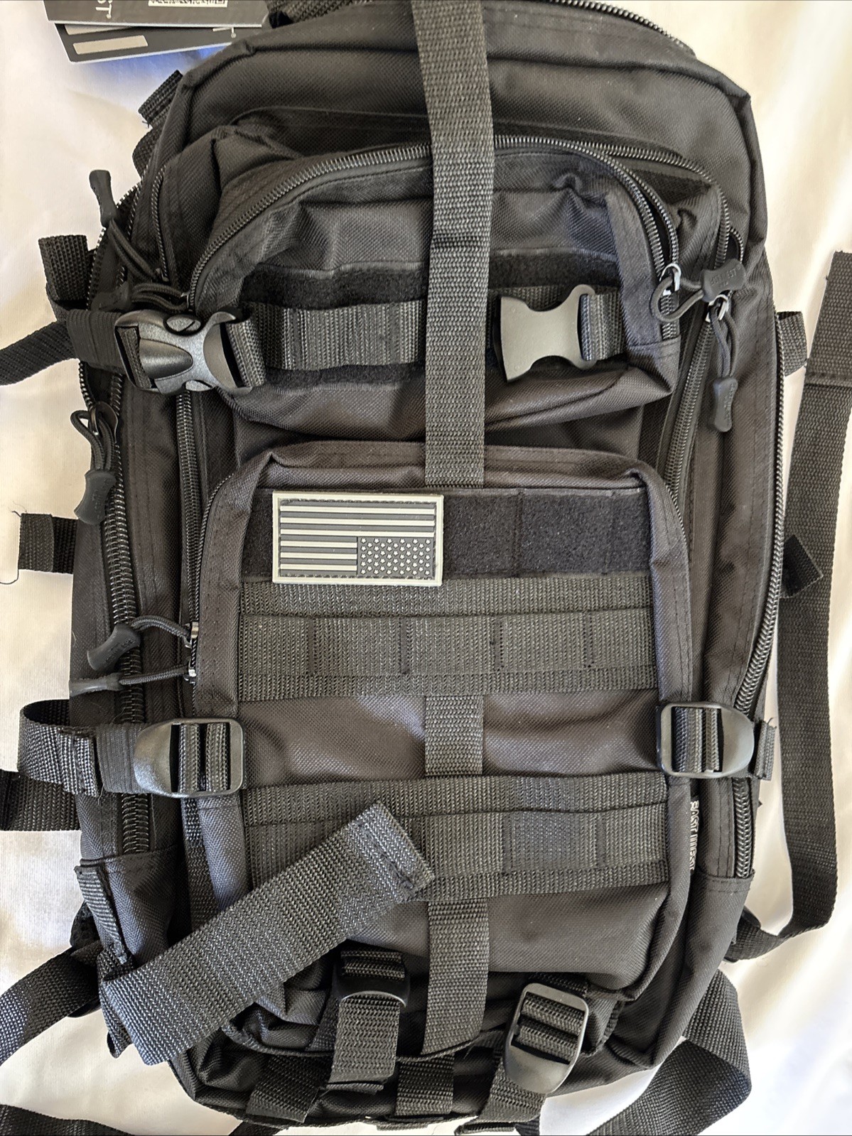 East West USA Tactical Backpack Black RT502 NWT