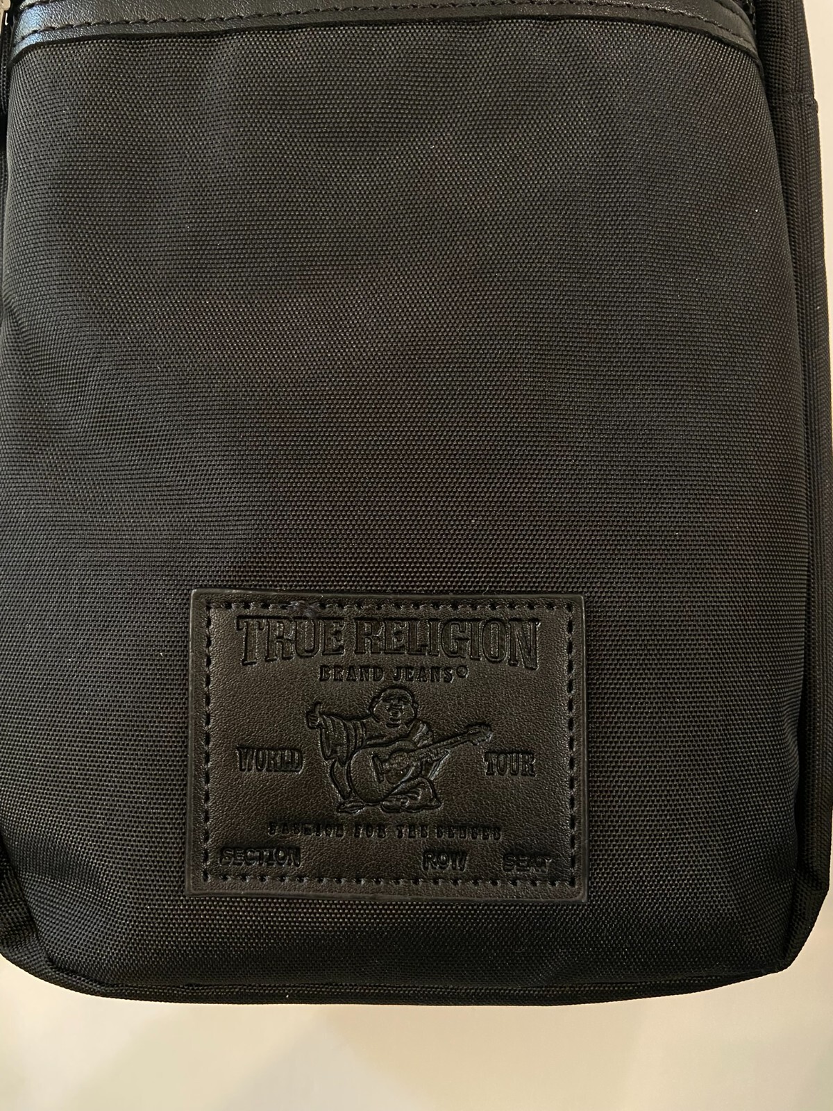 True Religion Buddha Patch Unisex Black YETA 2.0 Crossbody Bag Black $50