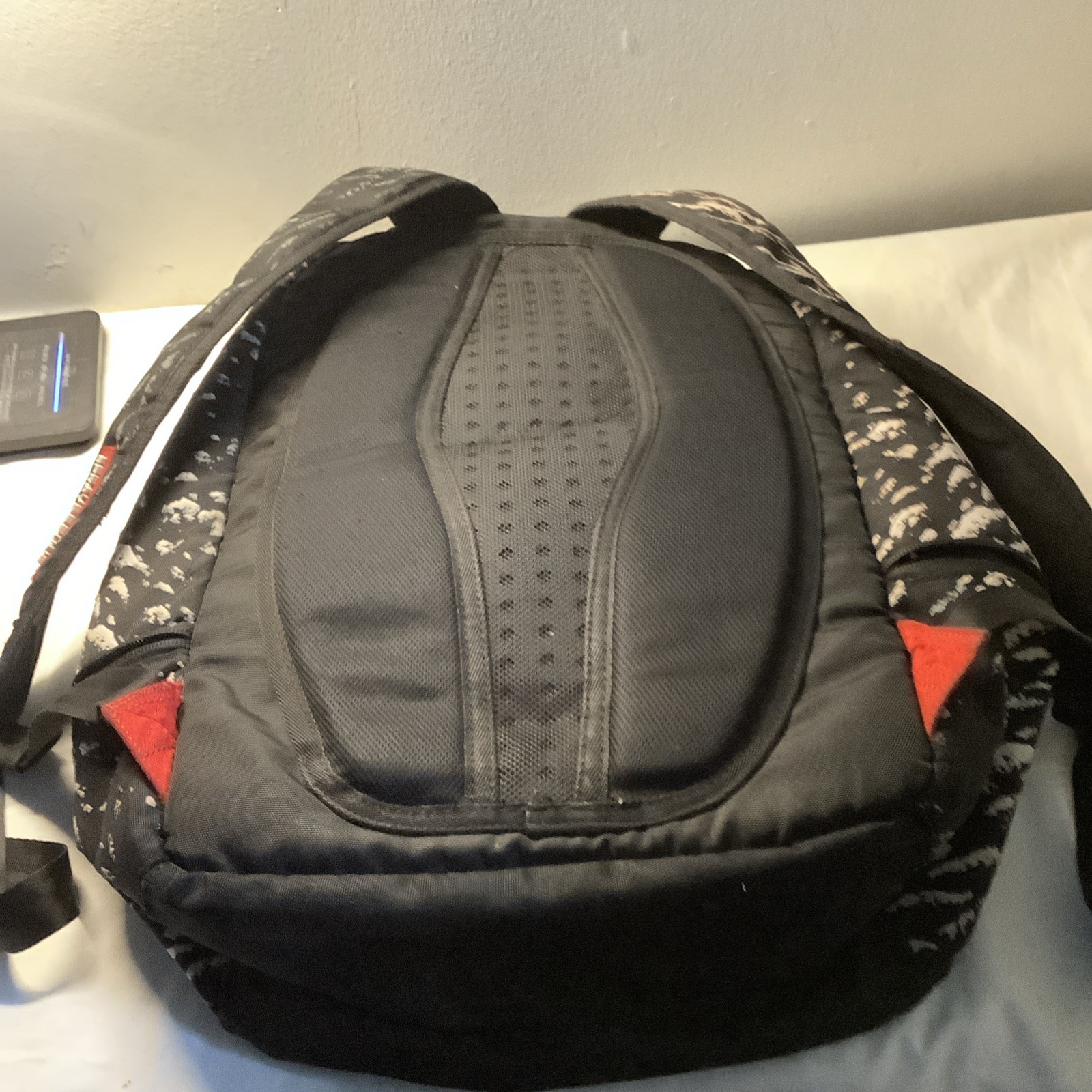 Sprayground Black White 3D Shark Fin Backpack Limitated Edition RARE