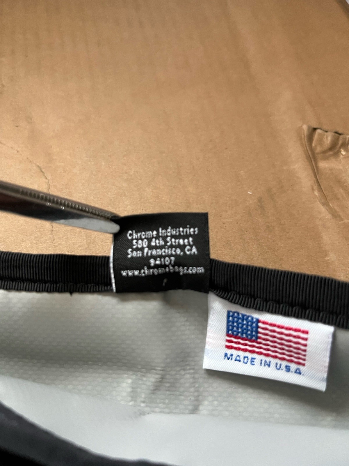 Chrome Industries Lieutenant Black Roll Top Messenger Bag USA Made