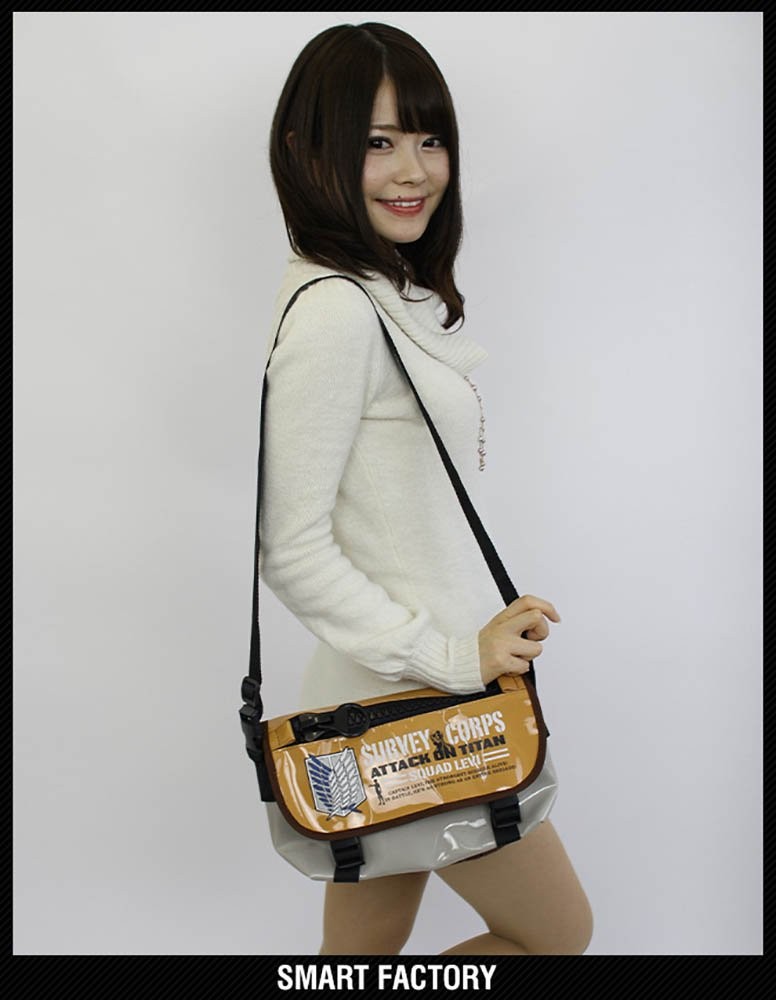 Attack on Titan Large Zip Messenger Bag 104th Training Corps RM-3376