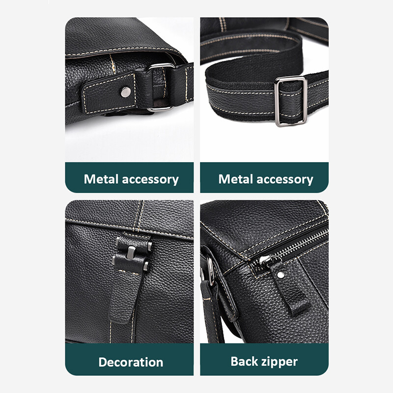 Messenger Bag Vintage Genuine Leather Satchel Crossbody Shoulder Travel Bookbag