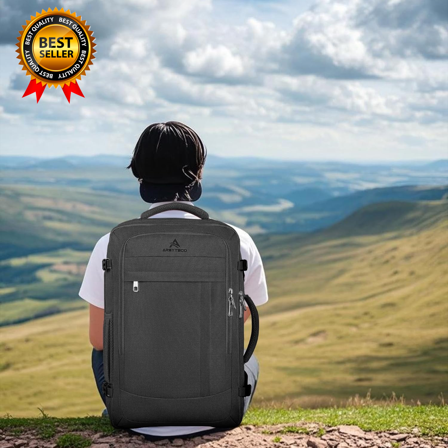 Travel Backpack 50L Expandable Extra Large Laptop Backpack Carry on Backpack