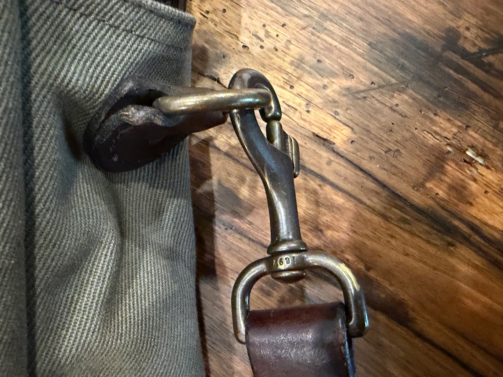 Filson Ducks Unlimited Briefcase Olive Rugged Twill Leather Shoulder Bag