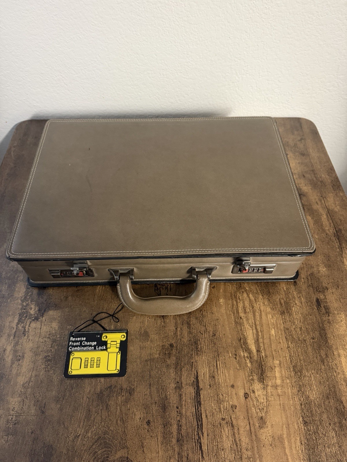 Vintage 1980 HIT Briefcase Brown Combination Lock with Multipocket🔥
