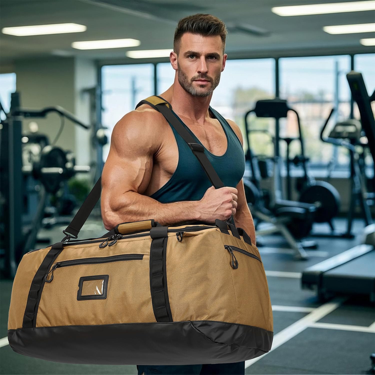 Extra Large Travel Duffle Bag Backpack for Men with Adjustable Dividers 120L Big