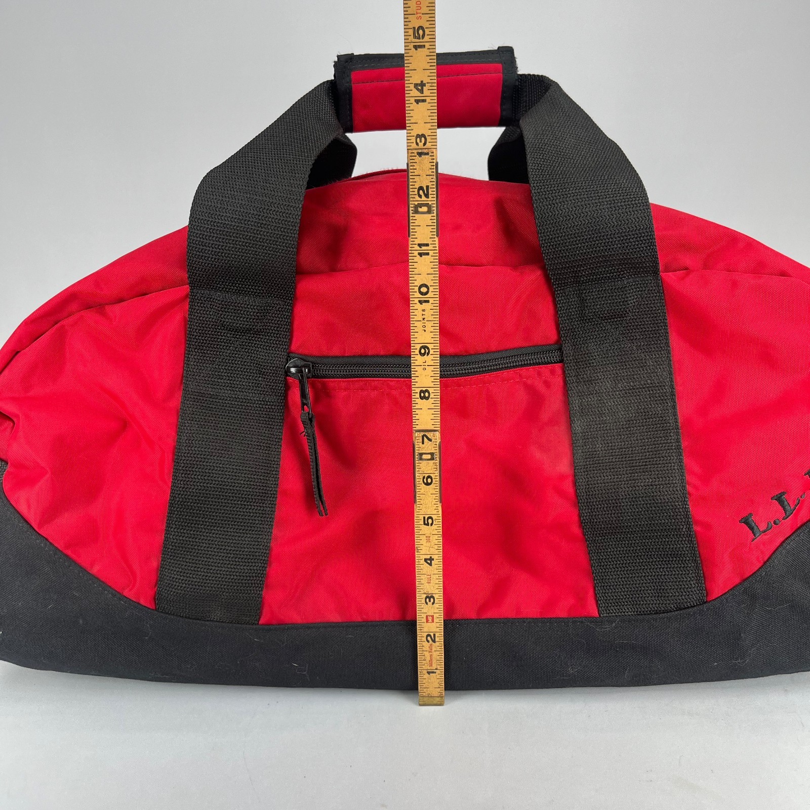 L.L. Bean Adventure Duffle Bag Large 24” Heavy Duty Nylon Red Outdoor Sport