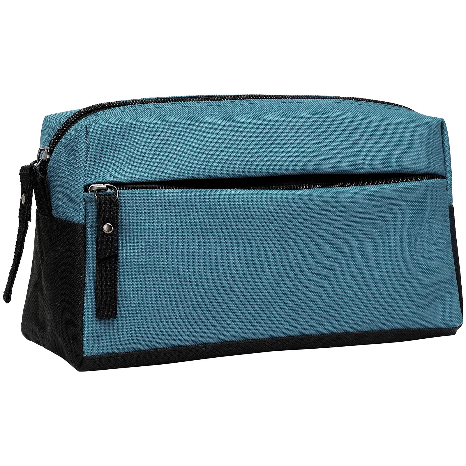 BuyAgain Toiletry Bag, Travel 9.25x5x3.75 inches, Silver Blue