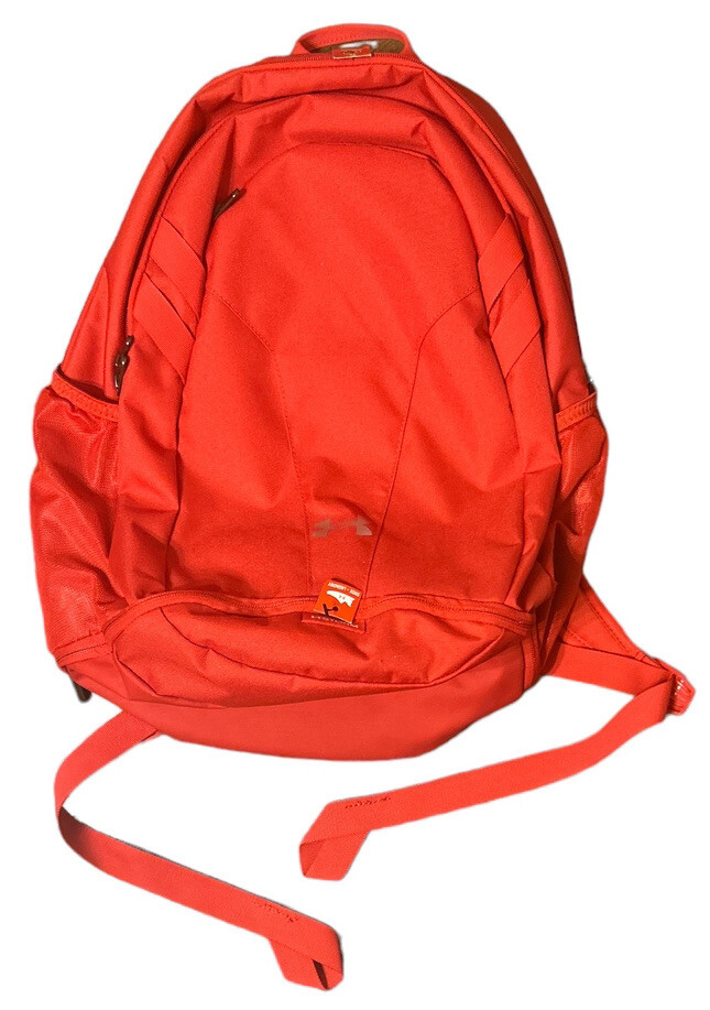 Hurley Backpack Logo Printed Red Cushioned Straps School Hiking Bag
