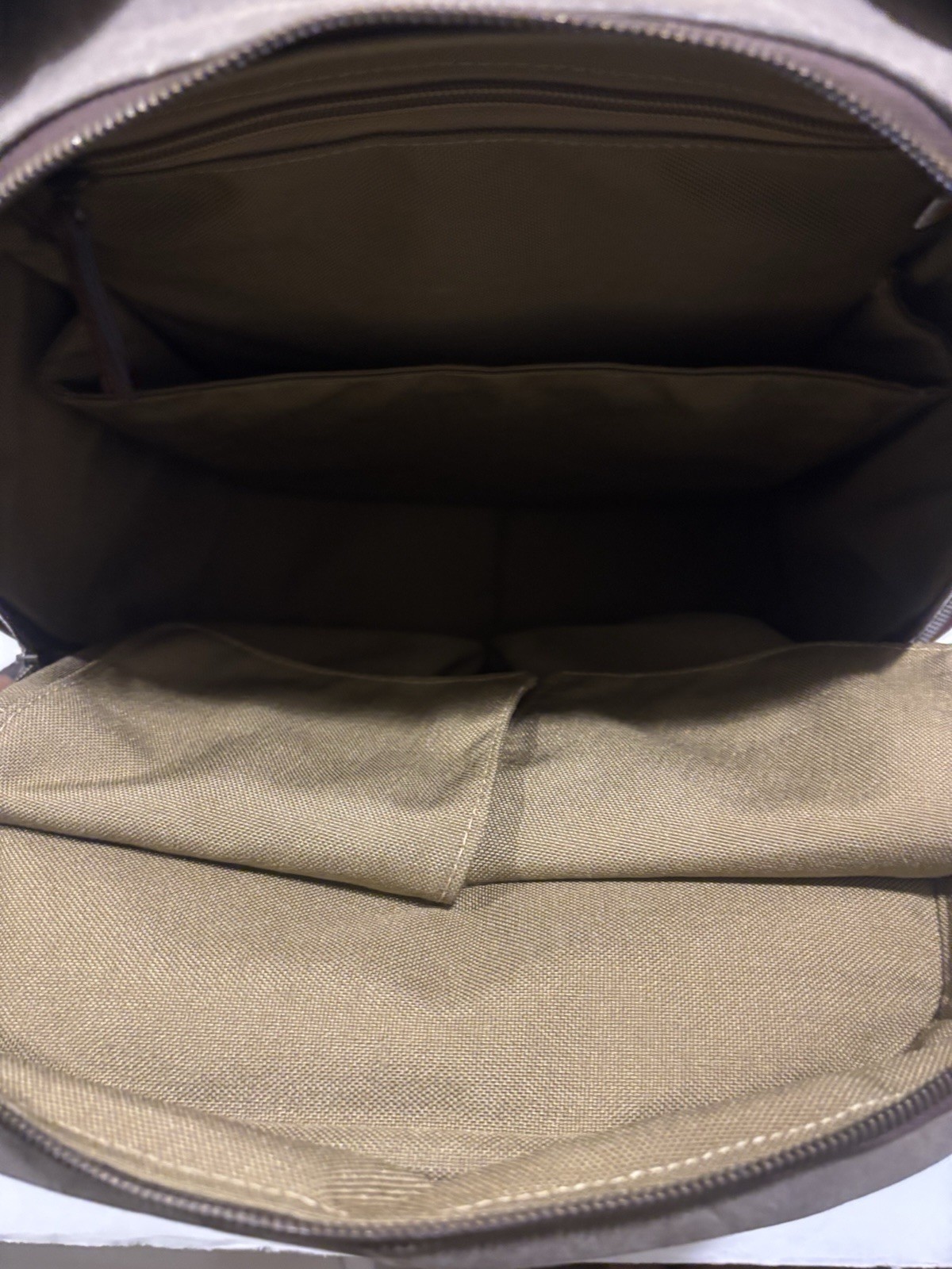 Allen Edmonds Canvas and Leather Backpack