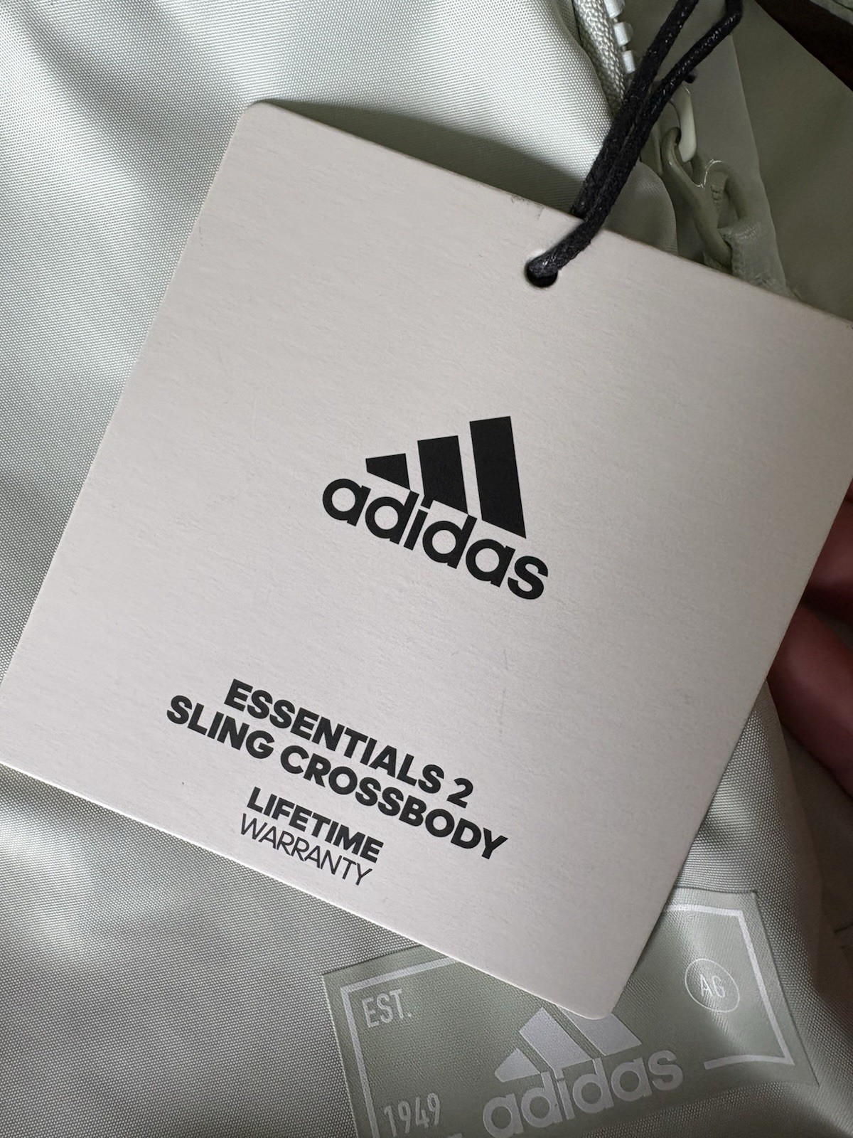 Adidas Essentials 2 Sling Crossbody Bag, Linen green, One Size NWT