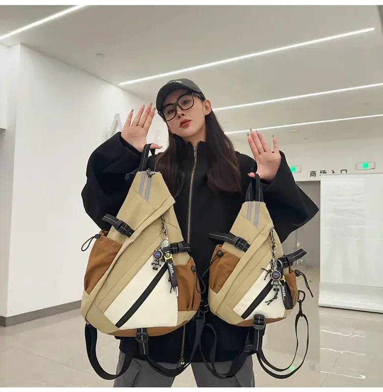 Hip Hop Sport Motorcycle Backpack Men Women Waterproof Multifunction