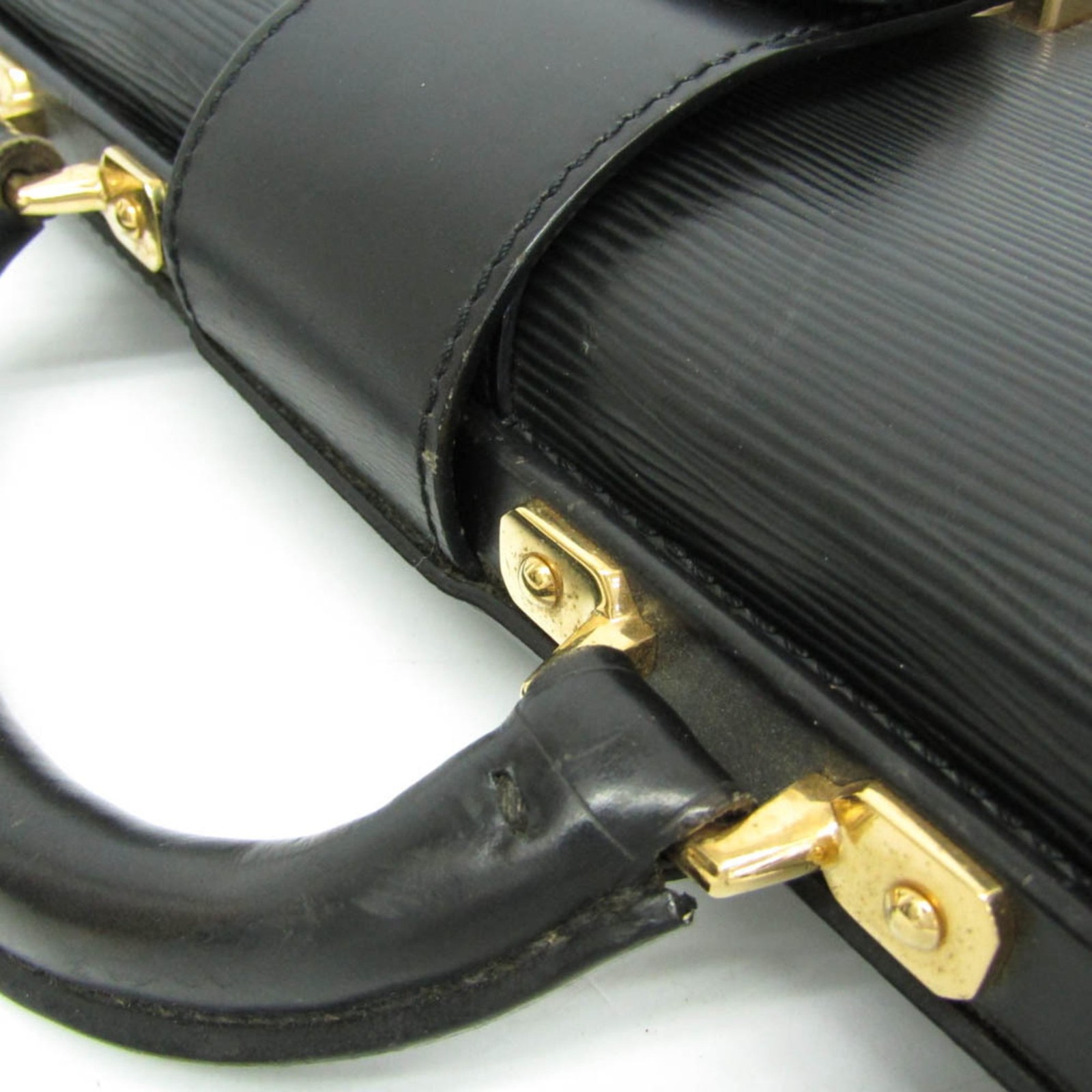 Louis Vuitton Epi Serviette Fermoir M54352 Briefcase Black Noir Used