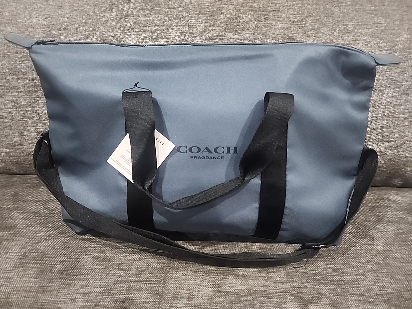 COACH FRAGRANCE MEN’S WEEKENDER, TRAVEL , SPORT , GYM BAG BLUE / GREEN NEW