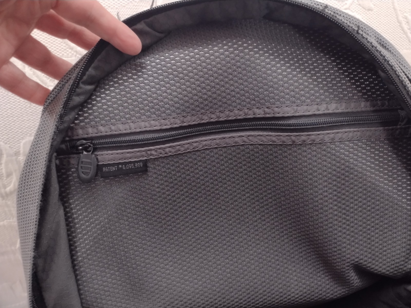 TUMI Black Gray Ballistic Nylon Backpack tech travel heavy padde tracker 18x13x6