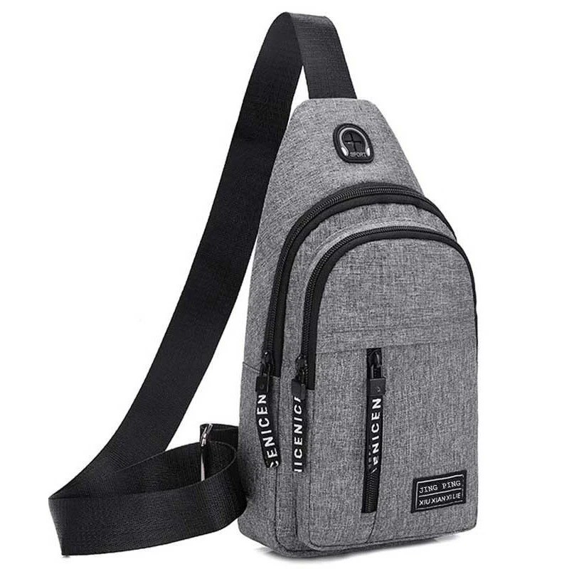 Men Women Sling Bag Chest Fanny Packs Cross Body Travel Sports Shoulder Backpack