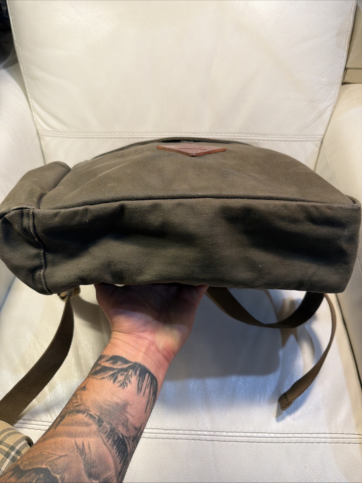 Bradley Mountain Large 17” Waxed Canvas Backpack – Field Tan – Made in the USA
