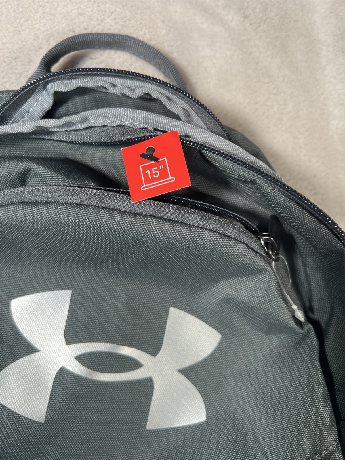 Under Armour UA Hustle 5.0 Backpack – Gray (1361176) – Free Shipping!