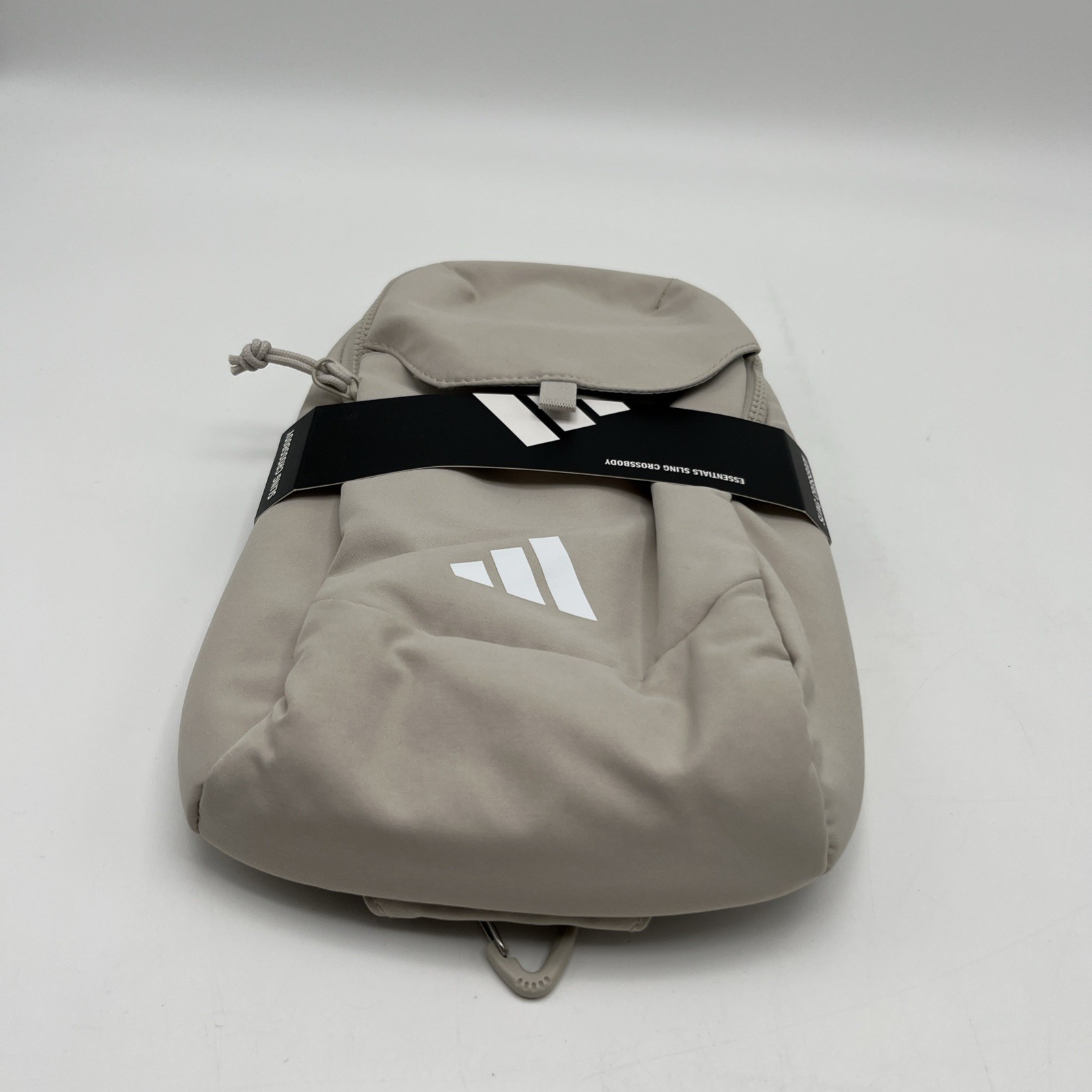Adidas Essentials Sling Crossbody Bag Multi Pocket, Cream Beige