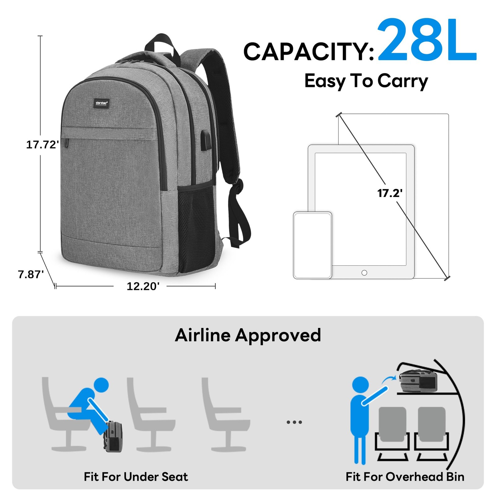 School Backpacks for 15.6 Inch Laptops for Teenagers, Boys, and Girls with US…