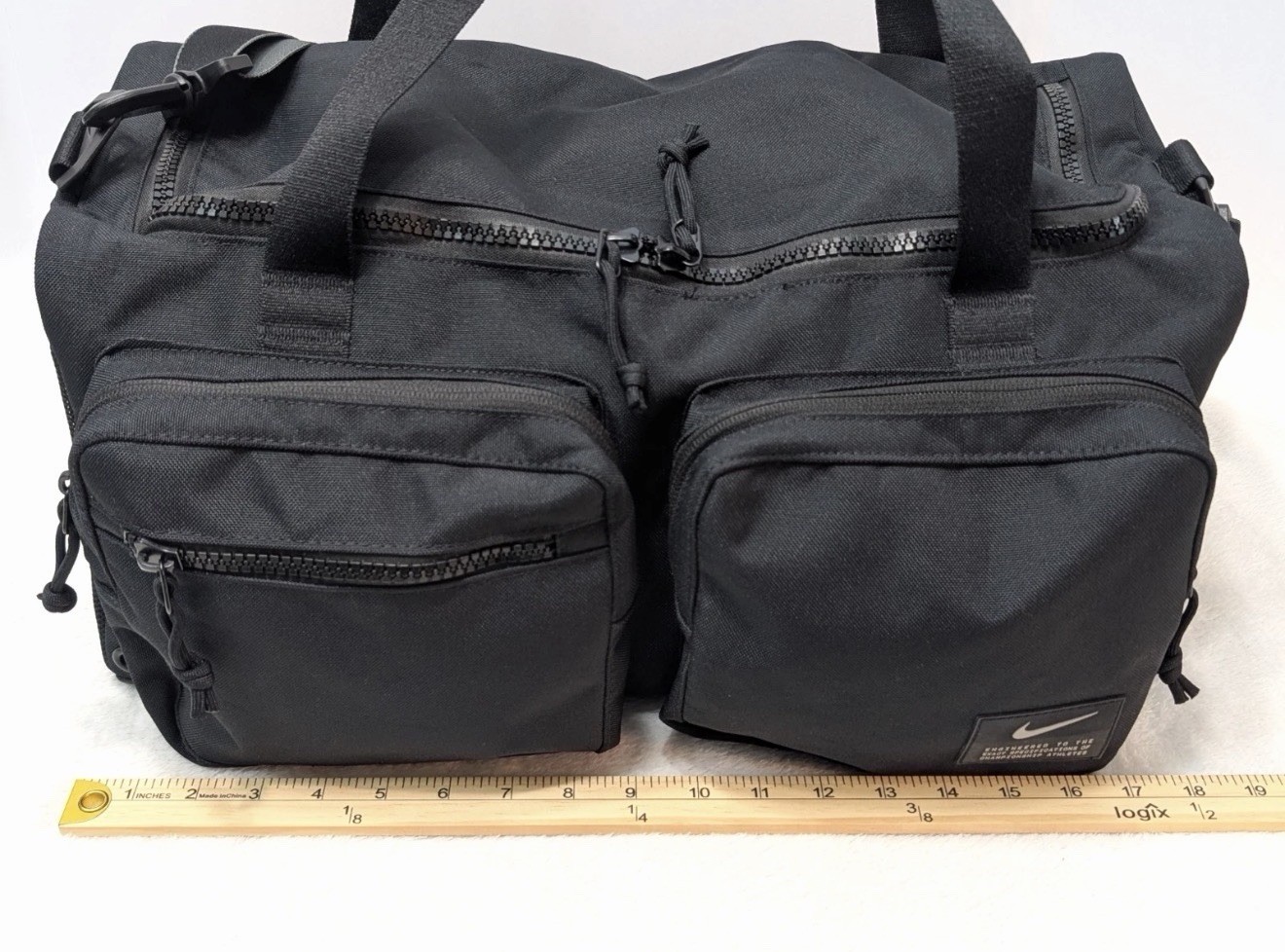 Nike Utility Power Medium Training Duffel Bag (Black, 5L) – Training Bag