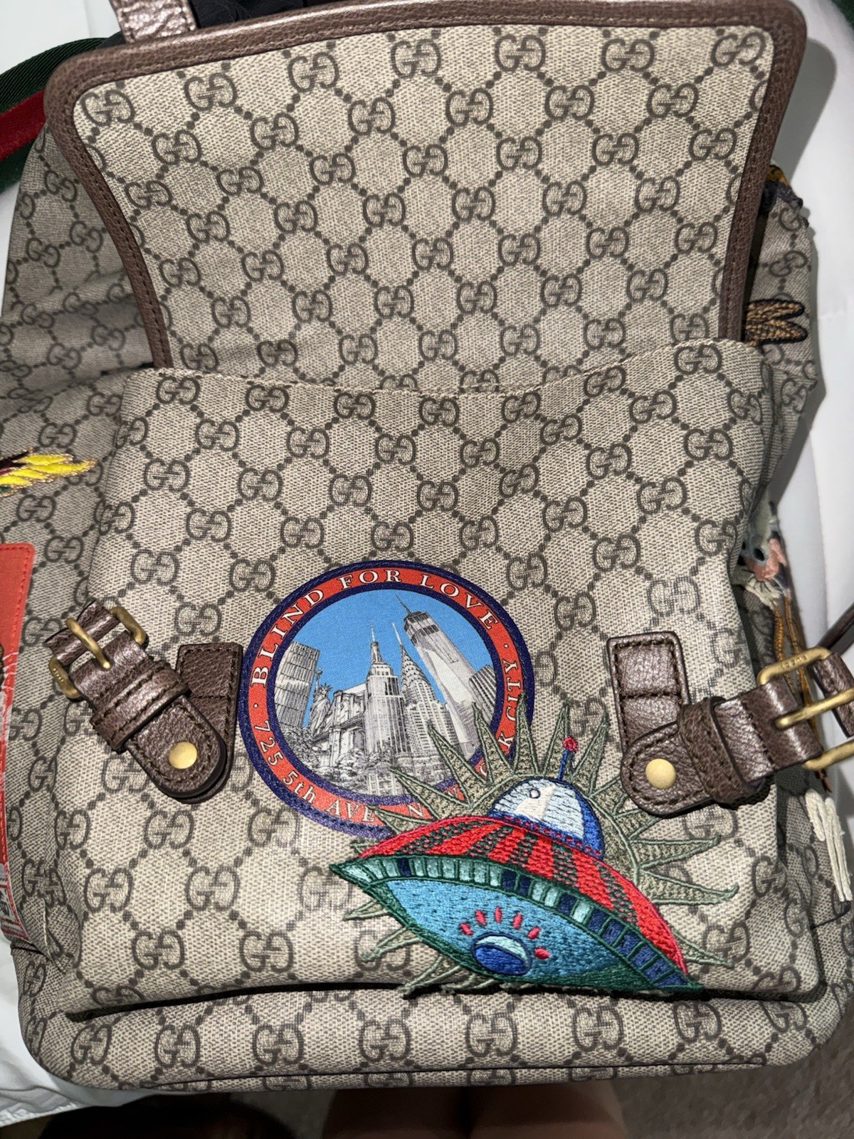Gucci Dragon Backpack GG Supreme 2018