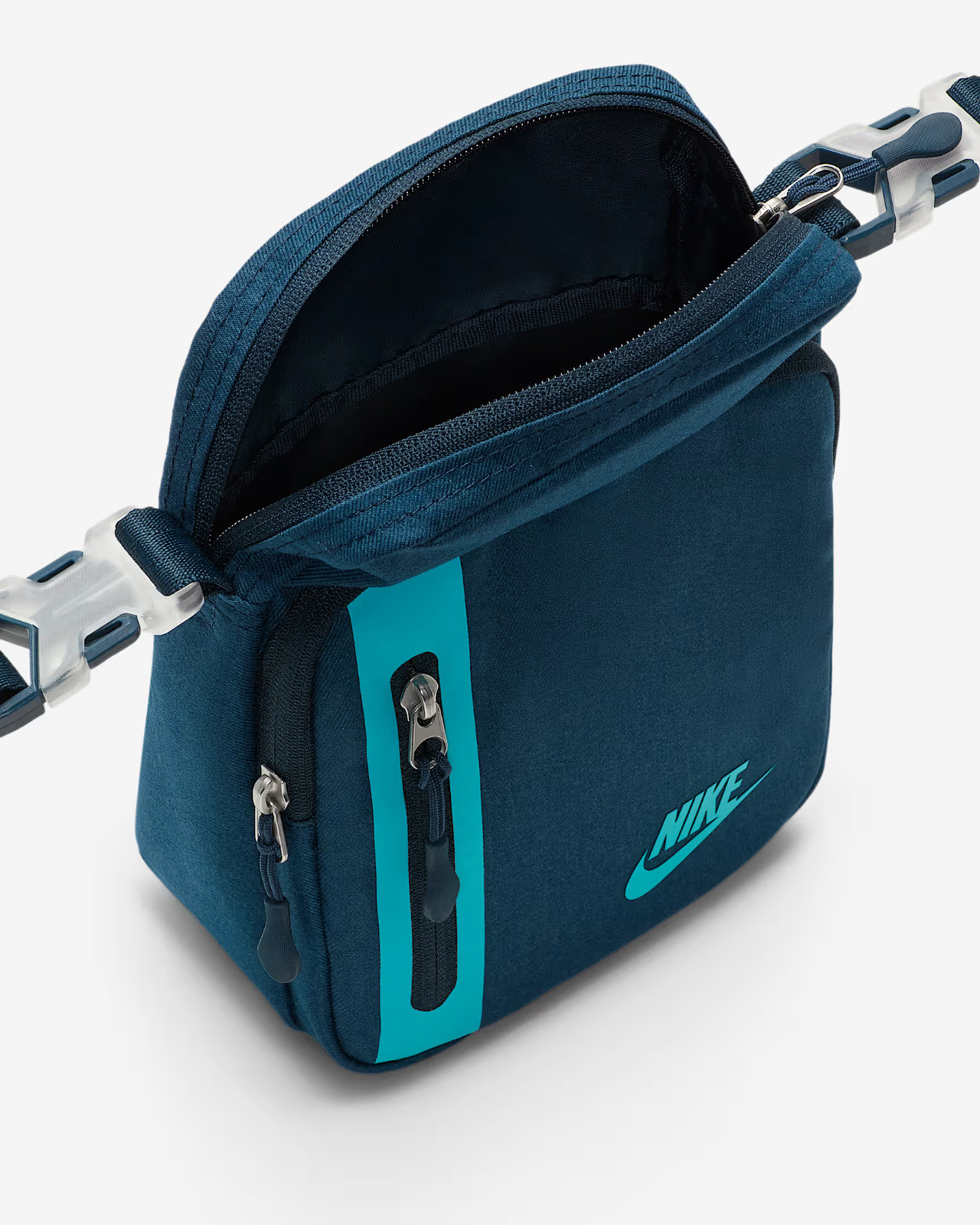 Nike Elemental Premium Crossbody Bag Sports Navy Blue Green 4L DN2557-478