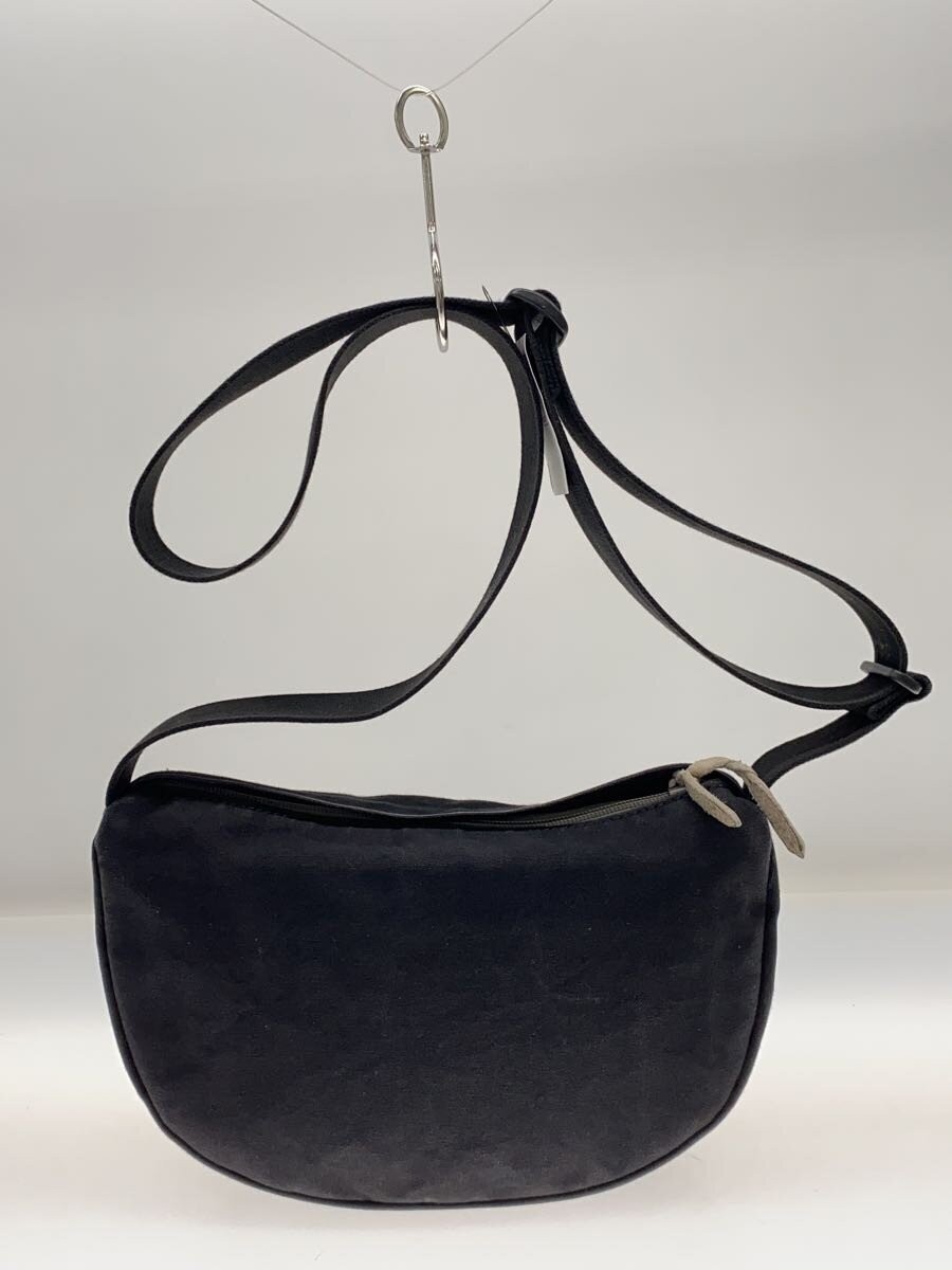 Authentic PORTER Canvas Shoulder Bag Black 17cm High 6.5cm Wide 22-28cm