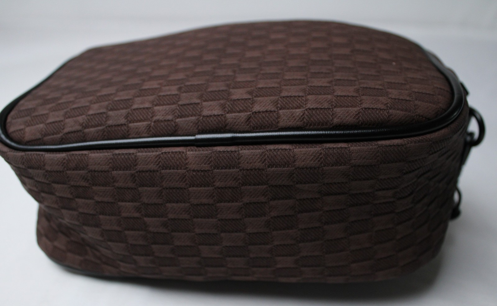 ASOS Men’s Monogram Fabric Zip Closure Crossbody Bag CA4 Brown One Size NWT