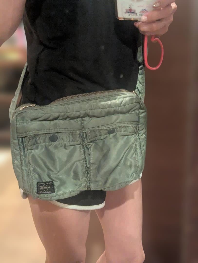 PORTER Yoshida Tanker 2Layer Shoulder bag sage green Authentic made in Japan