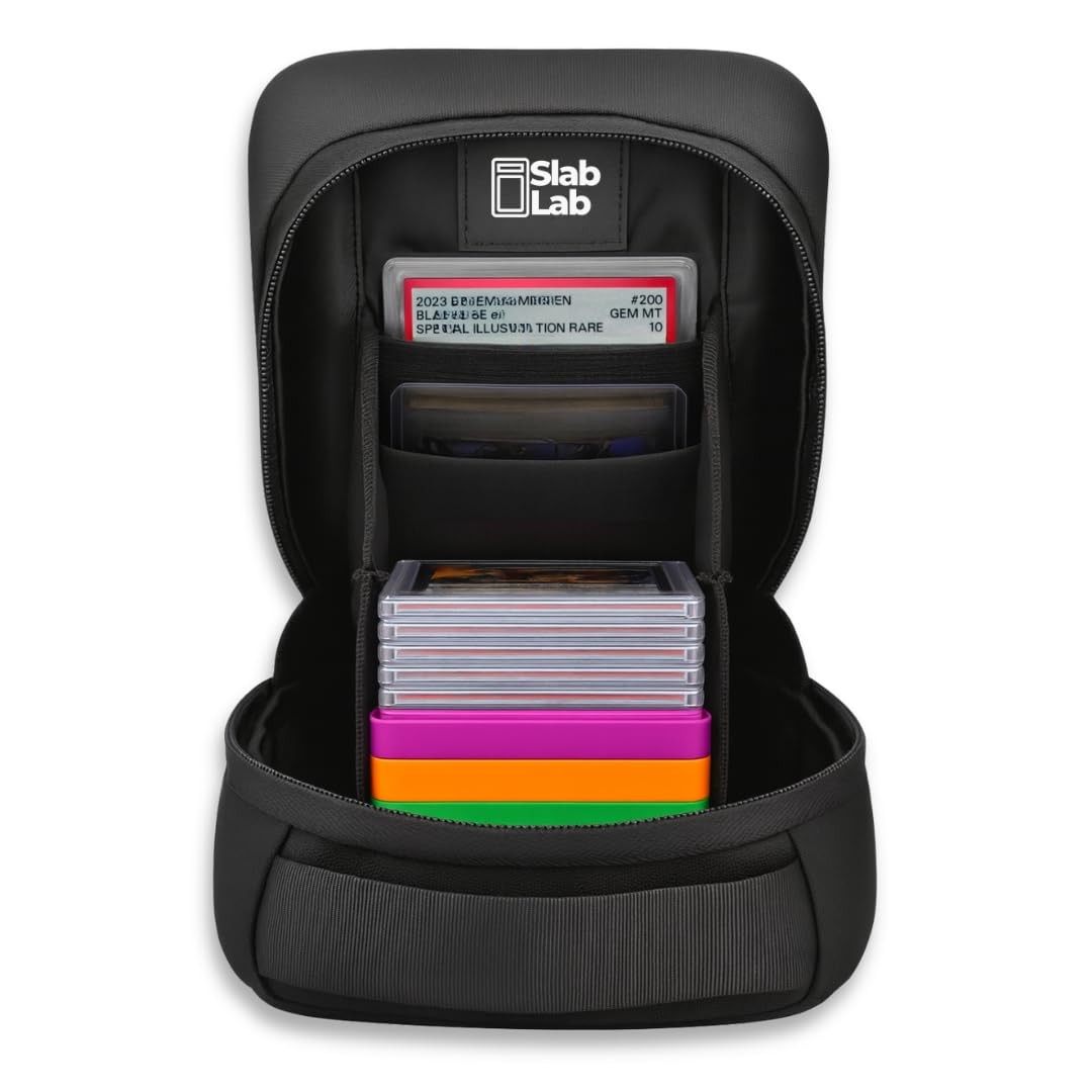 Slab Lab Sling Bag for Graded Cards and TCG Singles | Cross Body Slab Storage…