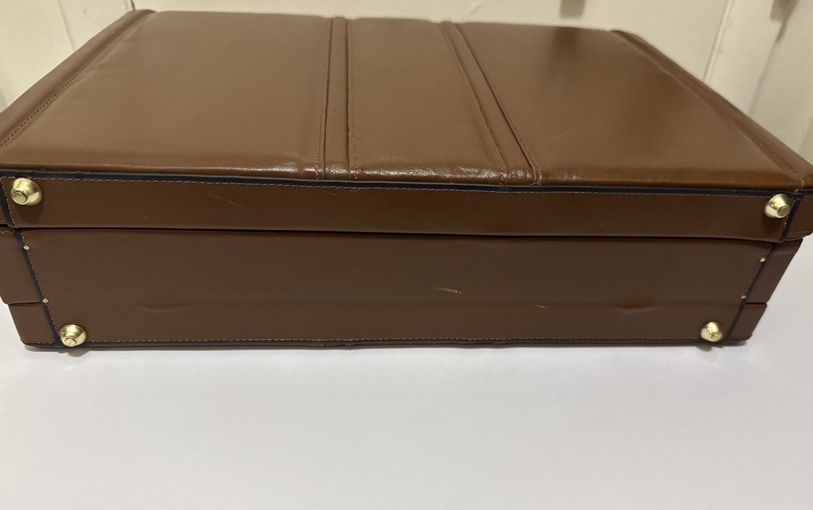McKlein 80464 Coughlin 80464- Brown Leather Expandable Attache Case