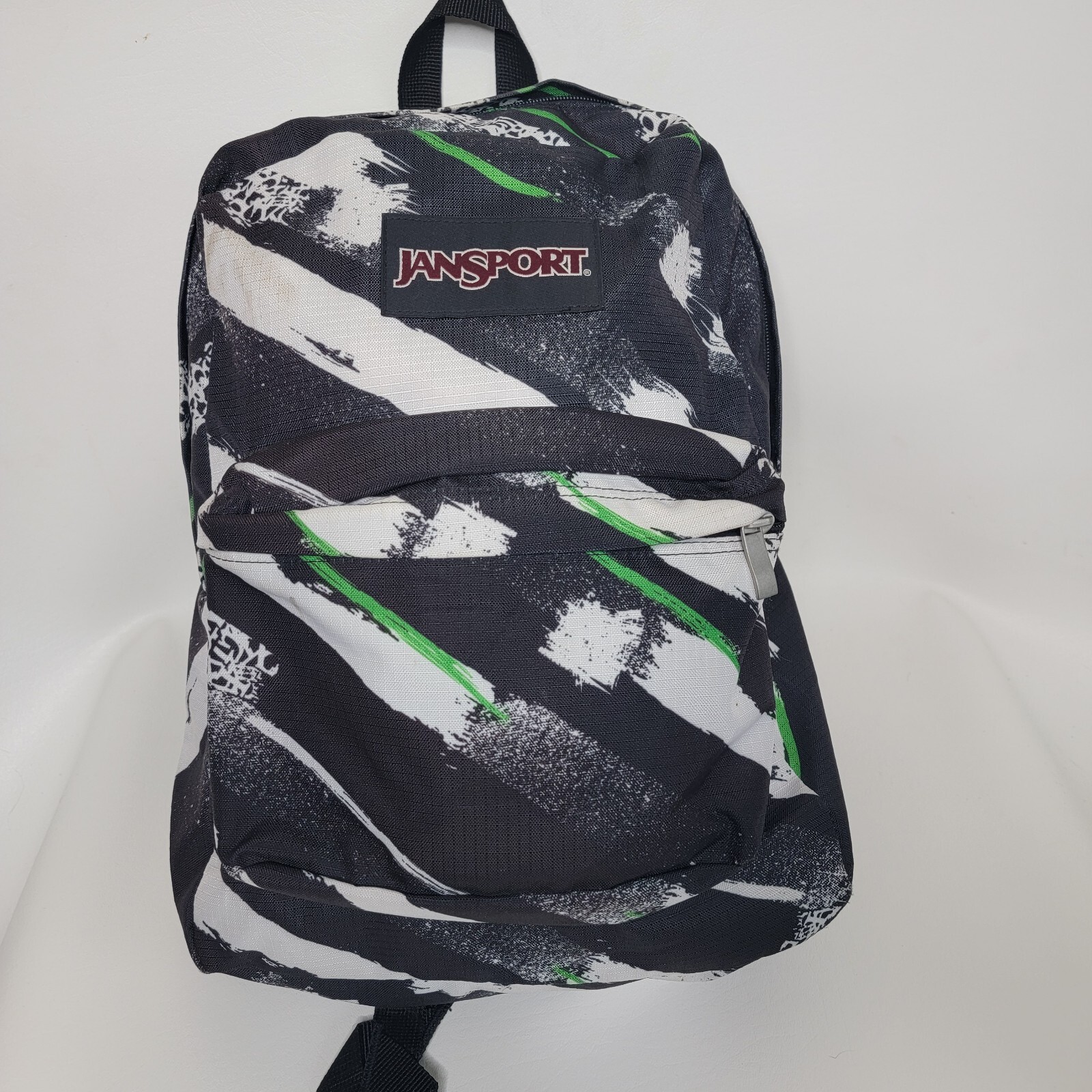Jansport Backpack Zebra Stripe Animal Print White/Black Student School Travel
