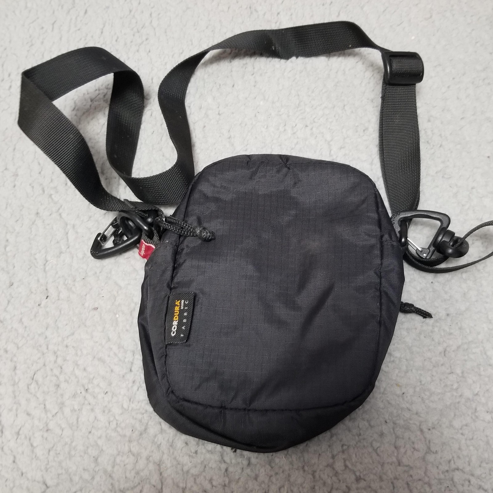 Supreme Shoulder Bag Small Black Cordura Nylon Crossbody Mens Casual Streetwear
