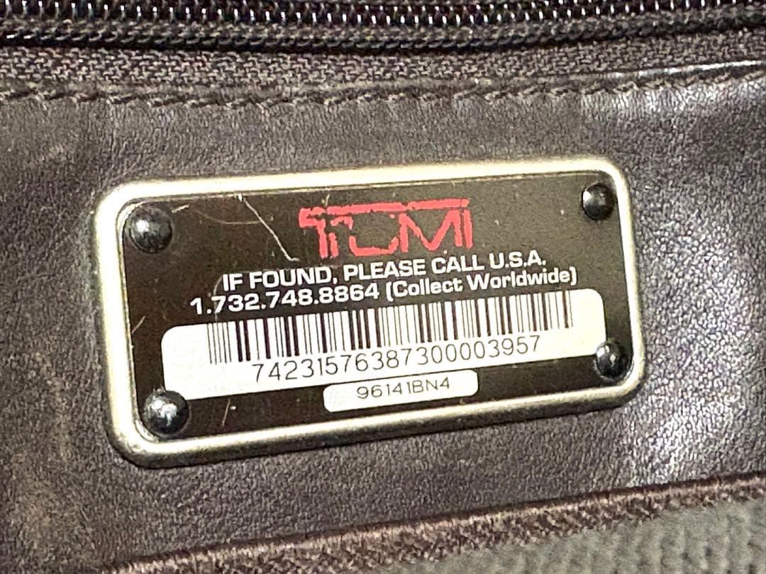 TUMI Briefcase Business Bag All Leather Brown