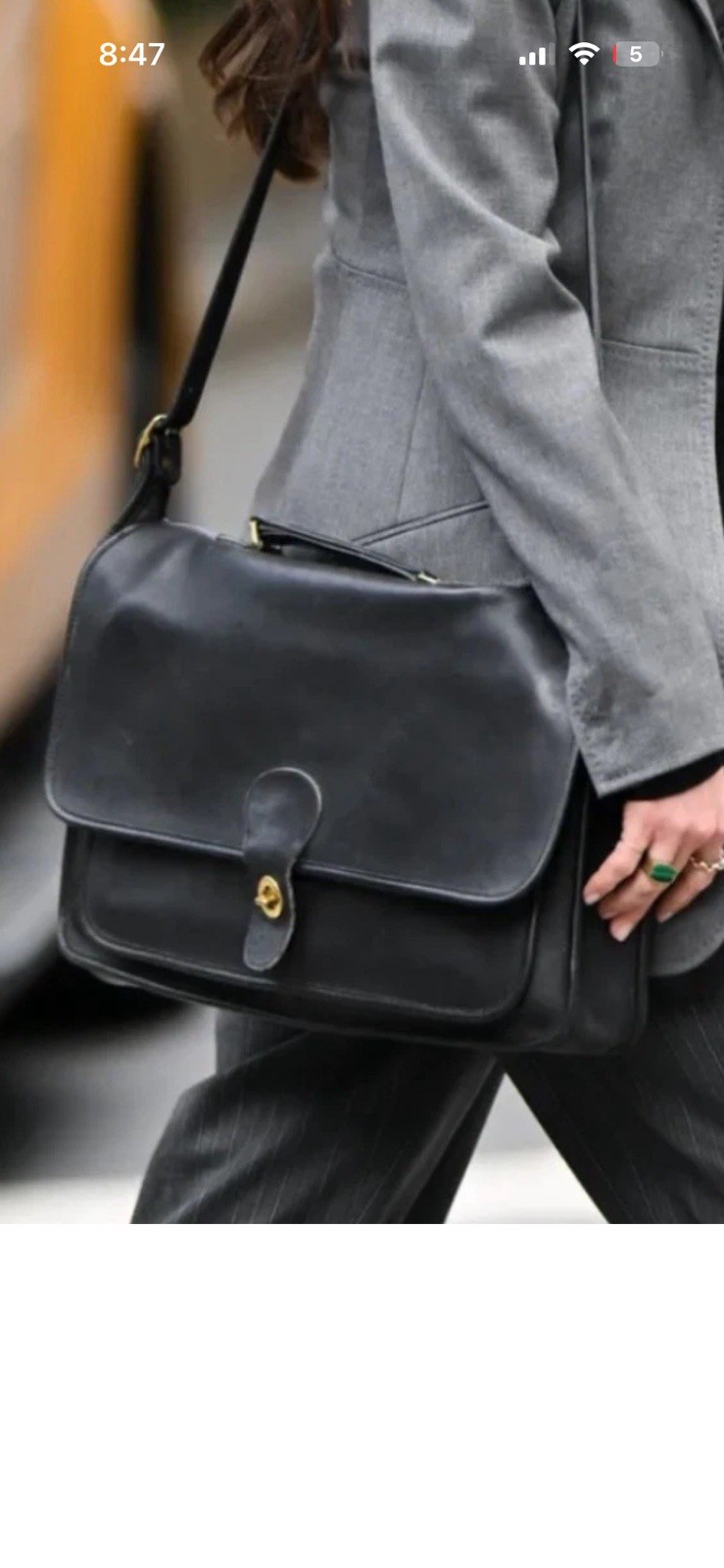 Vintage Coach Beekman Briefcase — See Andy Sachs Bag in The Devil Wears Prada 2