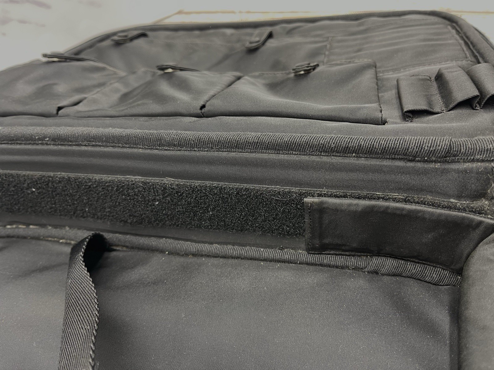 Authentic Prada Black Tessuto Nylon Briefcase Laptop Bag w/ Strap USA Seller