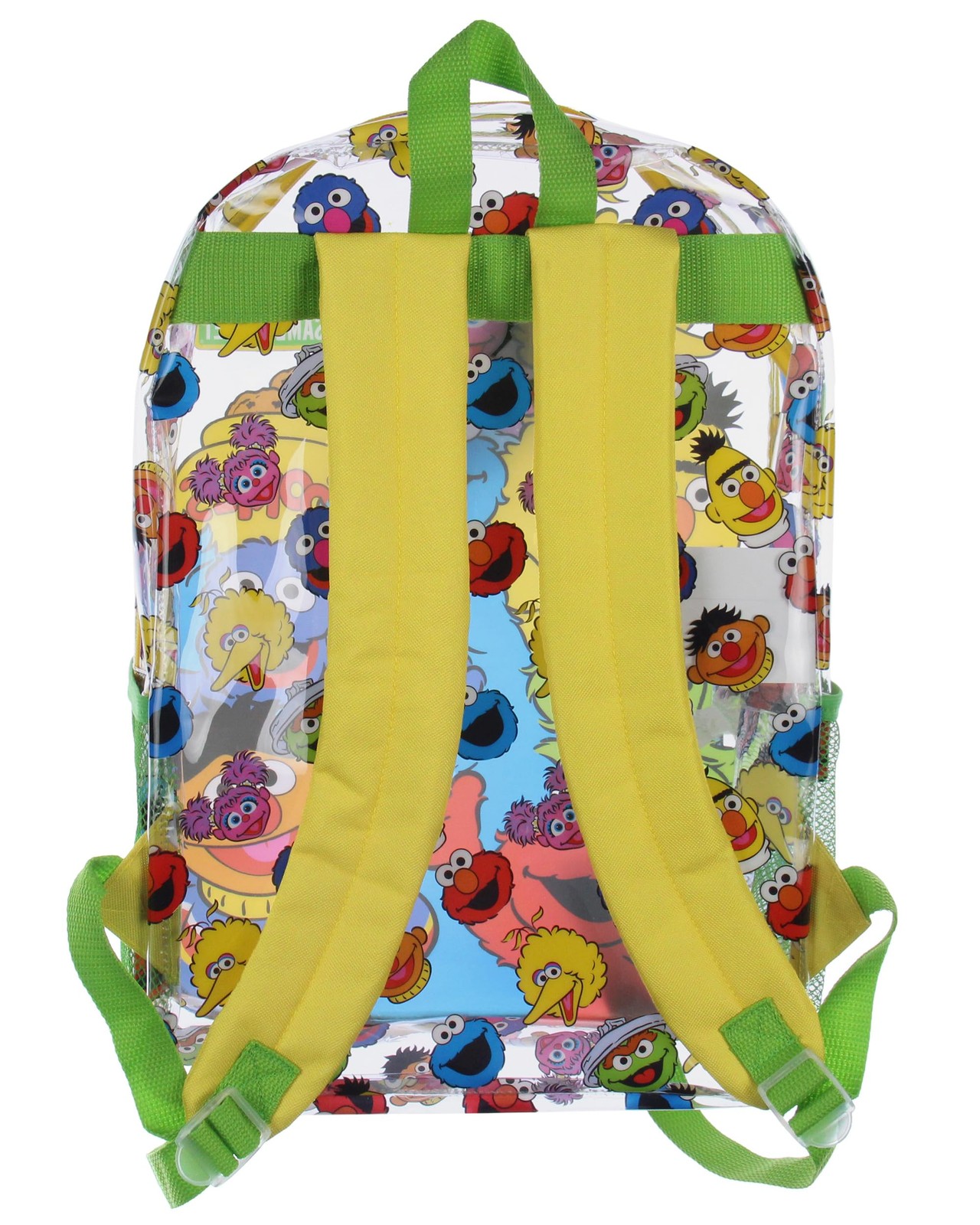 Sesame Street Elmo Big Bird Cookie Monster Clear Travel Backpack For Daily Us…