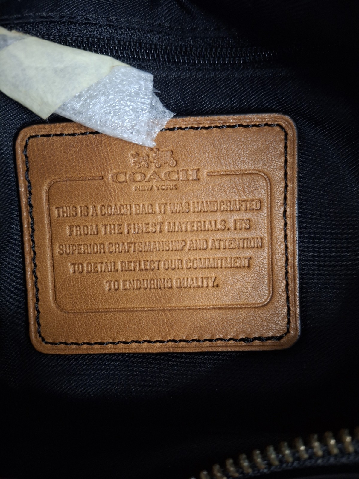 Authentic Coach Leather Dopp Kit / Travel Toiletry Bag