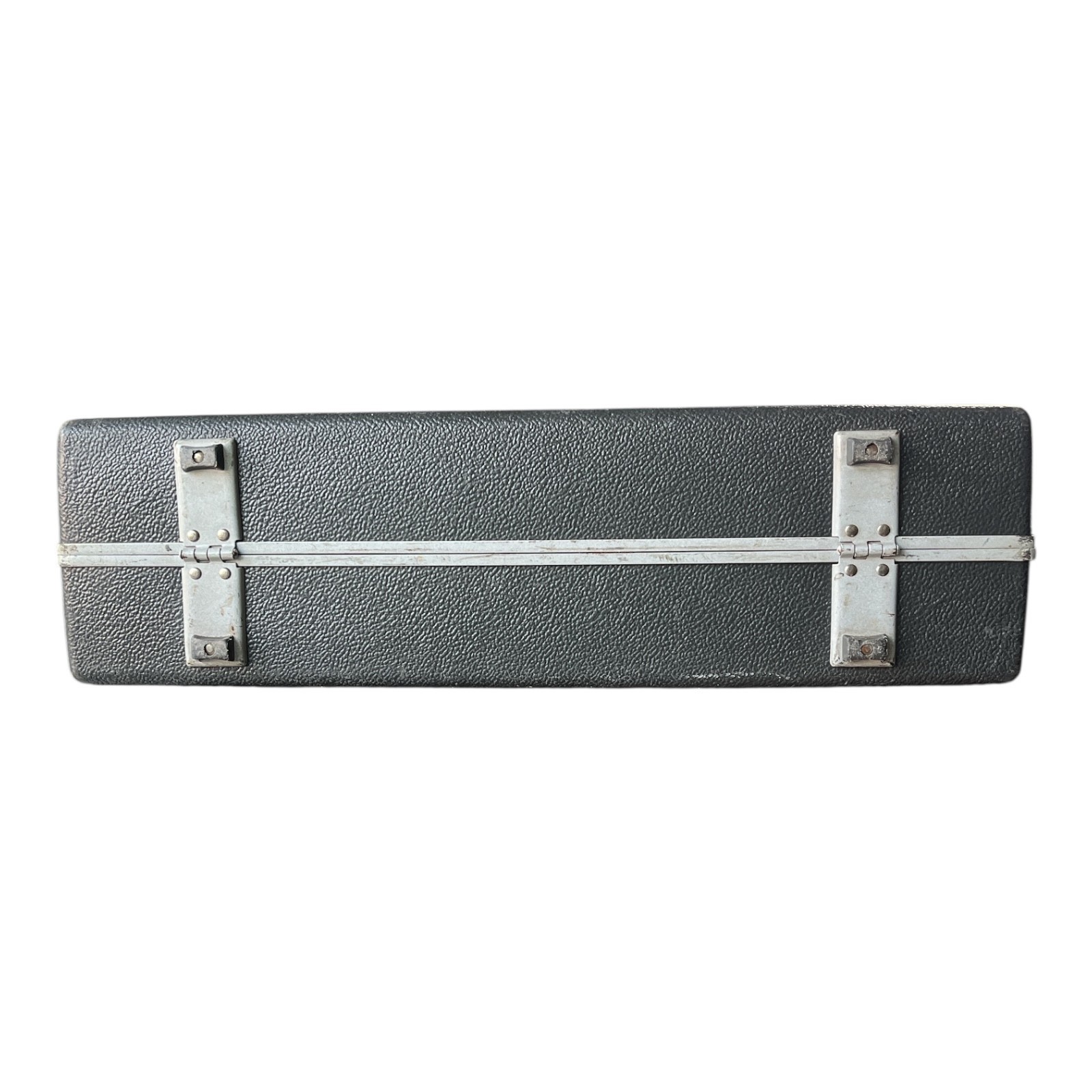 Vintage Samsonite Hard Shell Briefcase Gray Push Lock Clasps Made in USA 1970s