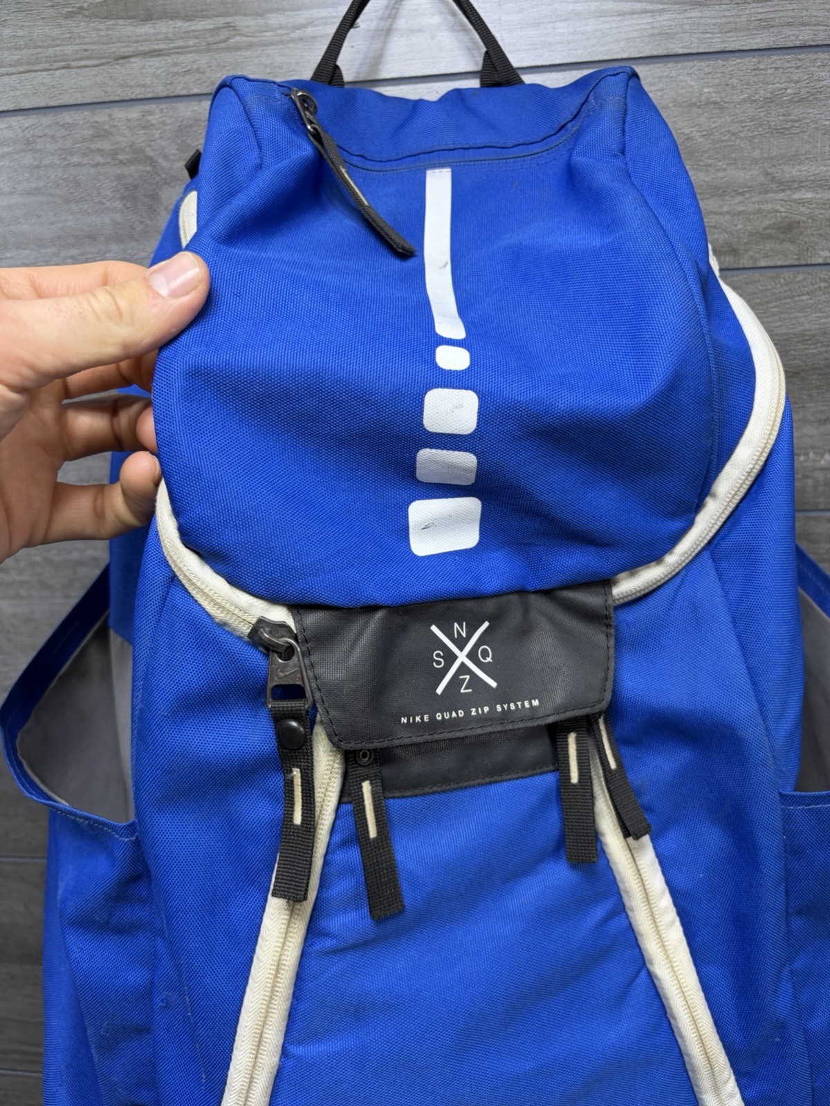 Nike Backpack Hoops Elite Max Air Team 2.0 Quad Zip Basketball Royal Blue